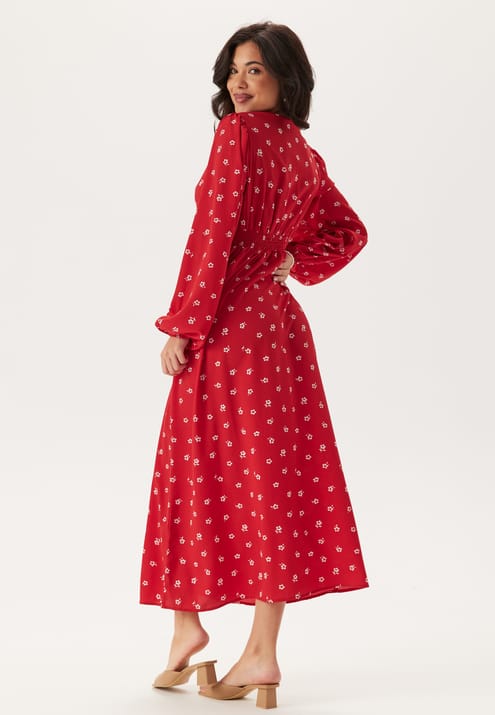 BUBBLEROOM Balloon Sleeve Maxi Dress 