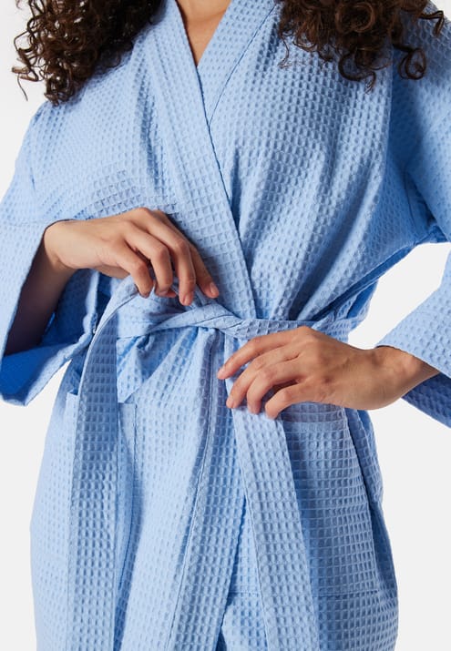 BUBBLEROOM Cotton Waffle Robe