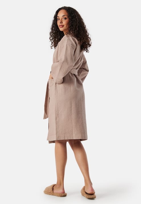 BUBBLEROOM Cotton Waffle Robe