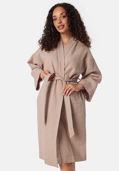 BUBBLEROOM Cotton Waffle Robe