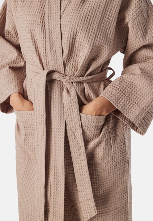 BUBBLEROOM Cotton Waffle Robe