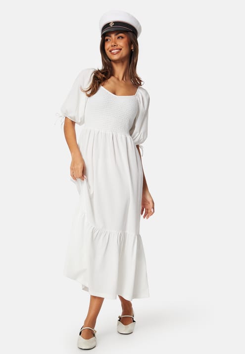 BUBBLEROOM Short Sleeve Smock Dress