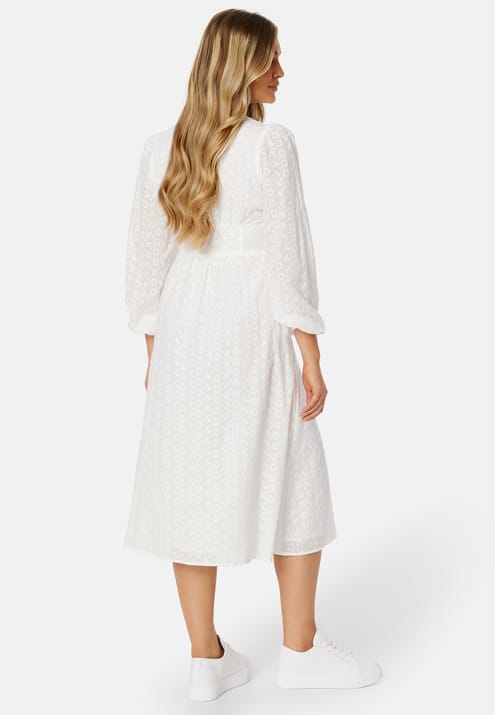 BUBBLEROOM Broderi Anglaise Midi Dress
