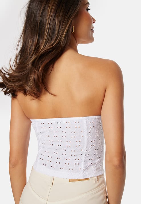 BUBBLEROOM Broderie Anglaise Bustier Top