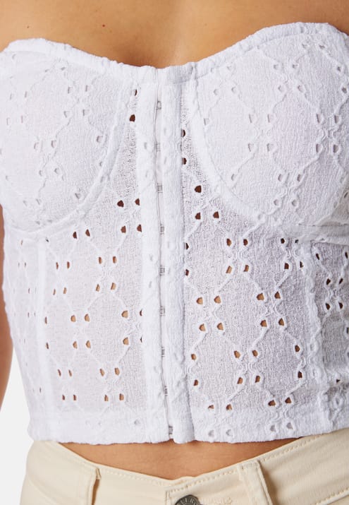 BUBBLEROOM Broderie Anglaise Bustier Top