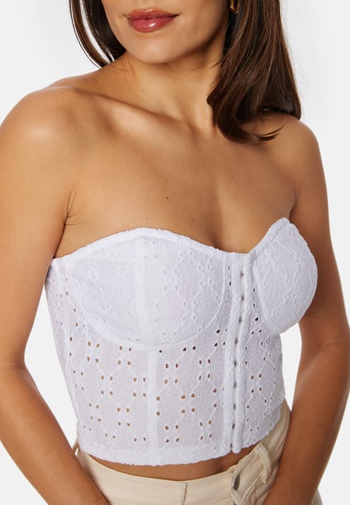 BUBBLEROOM Broderie Anglaise Bustier Top
