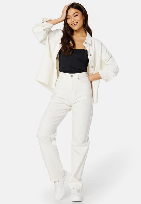 BUBBLEROOM Straight High Waist Jeans