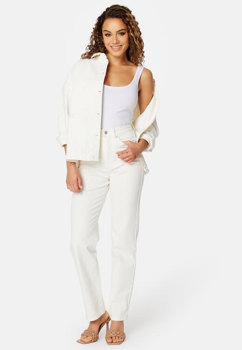 BUBBLEROOM Straight High Waist Jeans