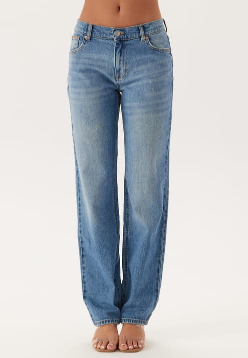BUBBLEROOM Low Waist Straight Jeans