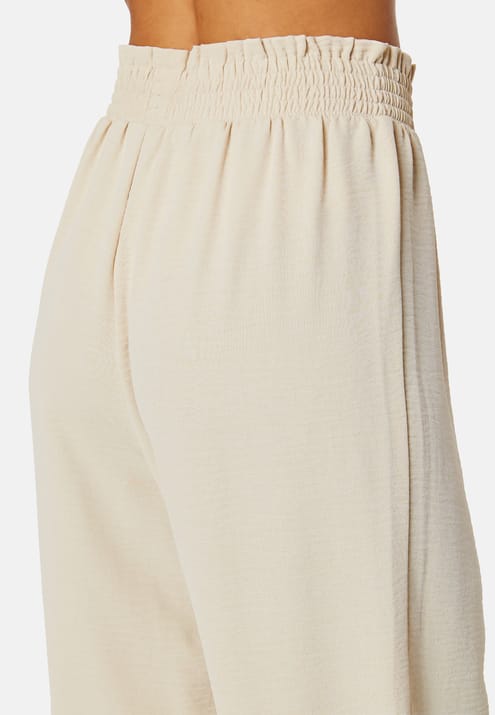 BUBBLEROOM Smock Waist Ankle Trousers