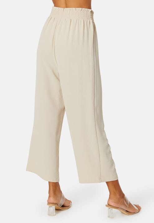 BUBBLEROOM Smock Waist Ankle Trousers