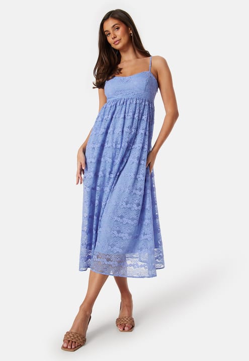 Bubbleroom Occasion Lace Strap Midi Dress
