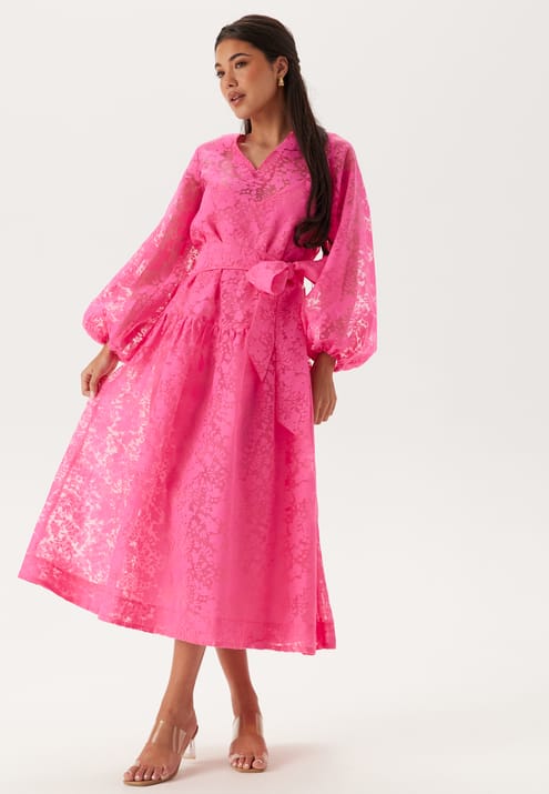 Bubbleroom Occasion Balloon Sleeve Midi Dress