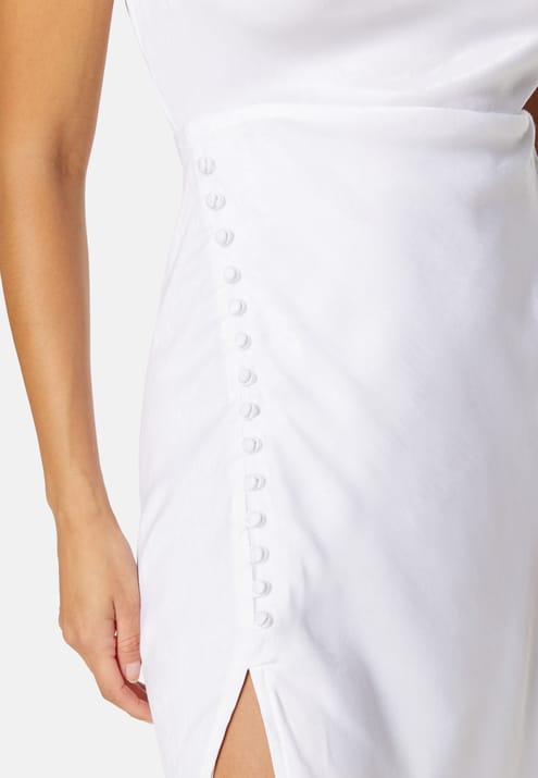 Bubbleroom Occasion Satin Midi Wedding Gown
