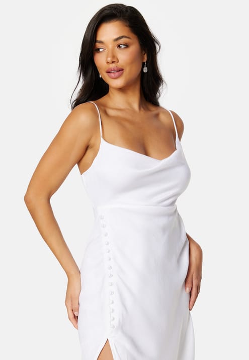 Bubbleroom Occasion Satin Midi Wedding Gown