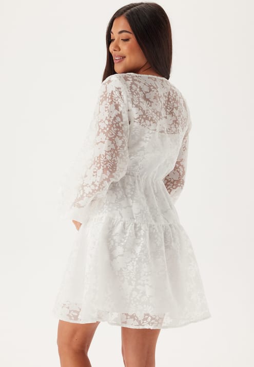 Bubbleroom Occasion Overlap Balloon Sleeve Dress