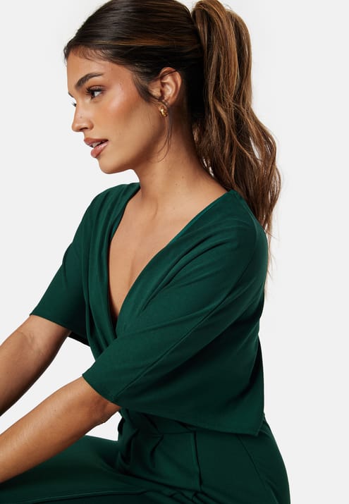 Bubbleroom Occasion Wrap Slit Midi Dress
