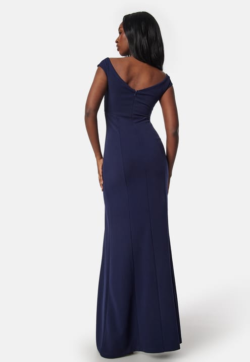 Bubbleroom Occasion Twist Off Shoulder Gown
