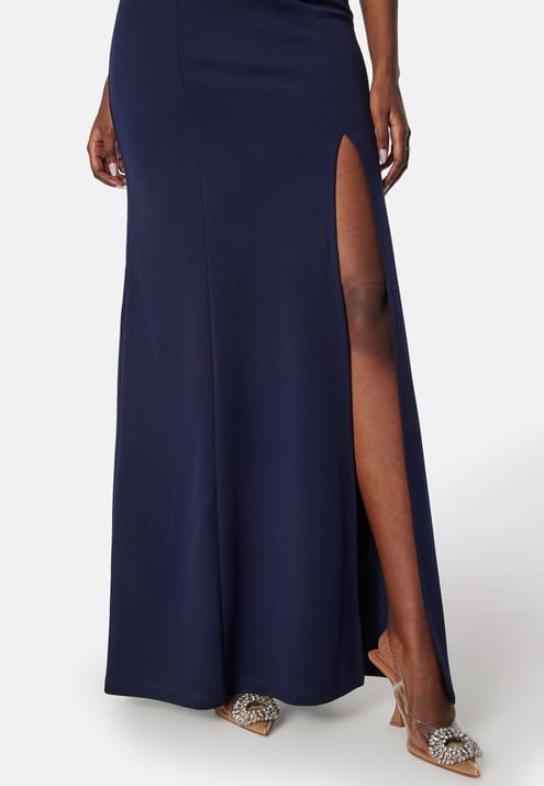 Bubbleroom Occasion Twist Off Shoulder Gown