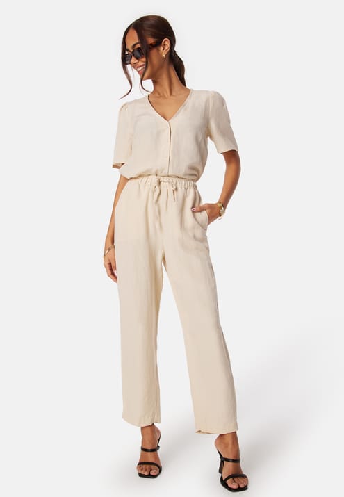 BUBBLEROOM Linen Blend Pants