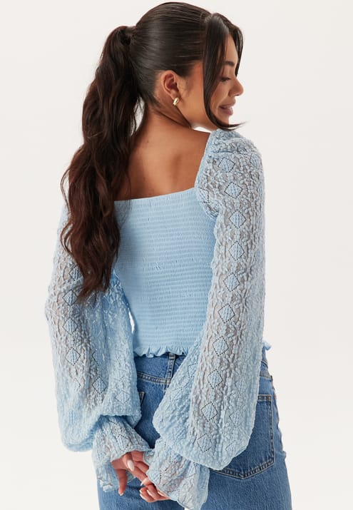 BUBBLEROOM Square Neck Smock Top