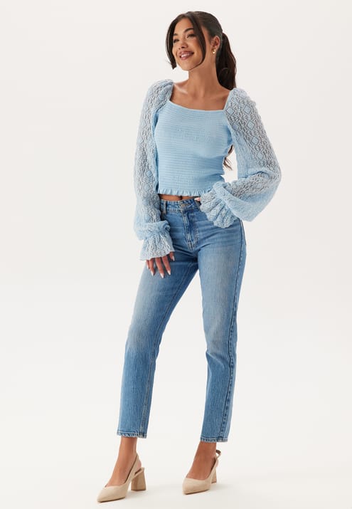 BUBBLEROOM Square Neck Smock Top