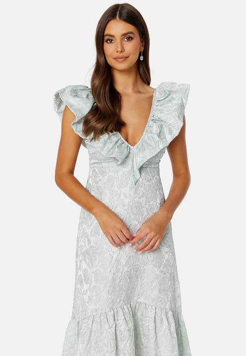BUBBLEROOM Summer Luxe Flounce Midi Dress