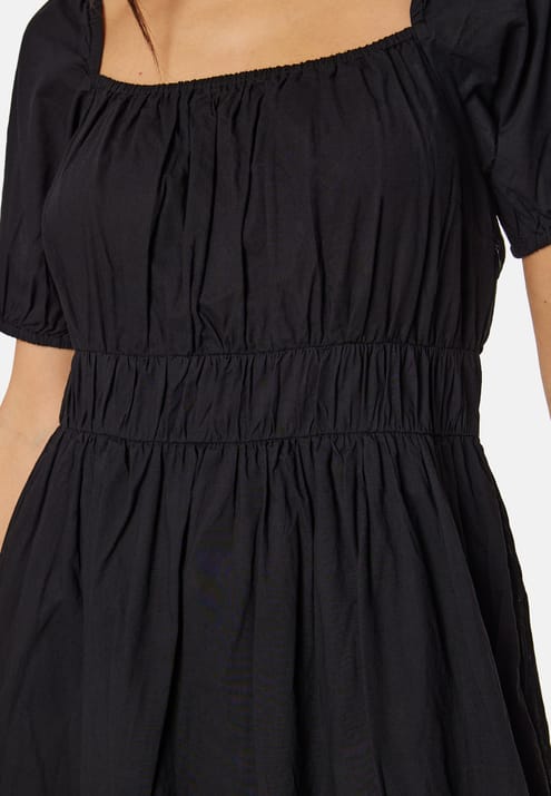 BUBBLEROOM Short Sleeve Cotton Maxi Dress