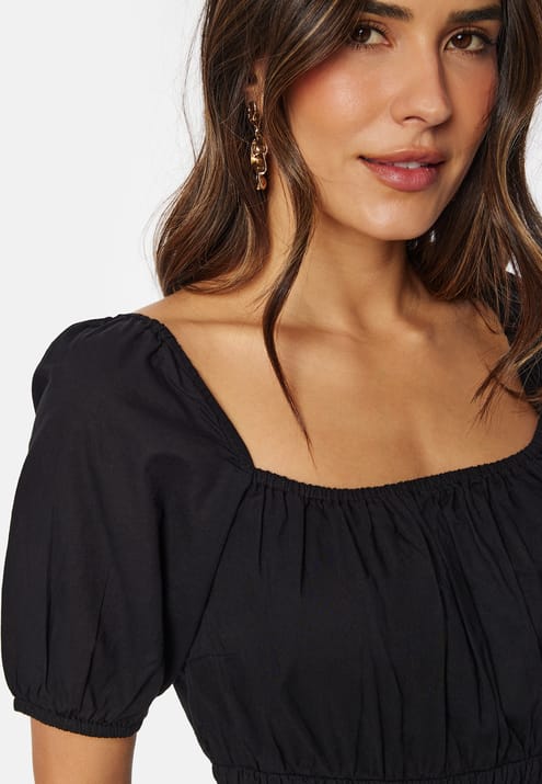 BUBBLEROOM Short Sleeve Cotton Maxi Dress