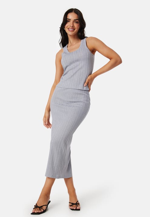 BUBBLEROOM Sparkling Rib Tank Top