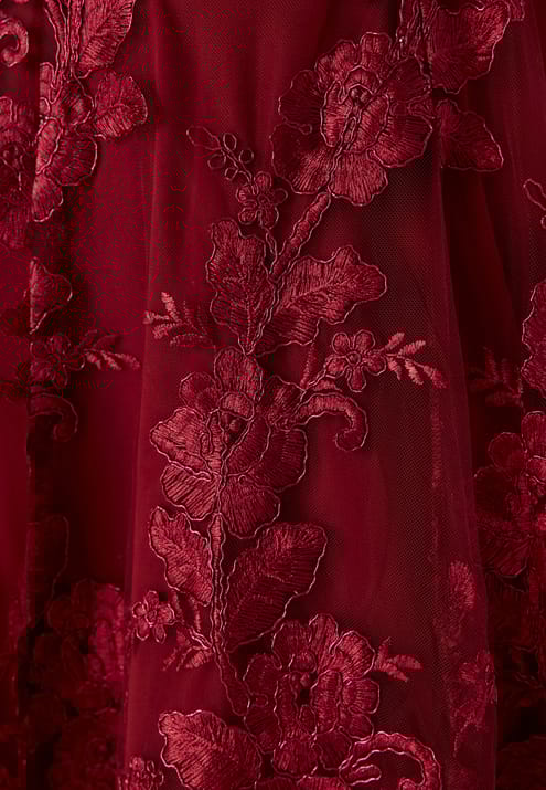 Goddiva Embroidered Lace Dress