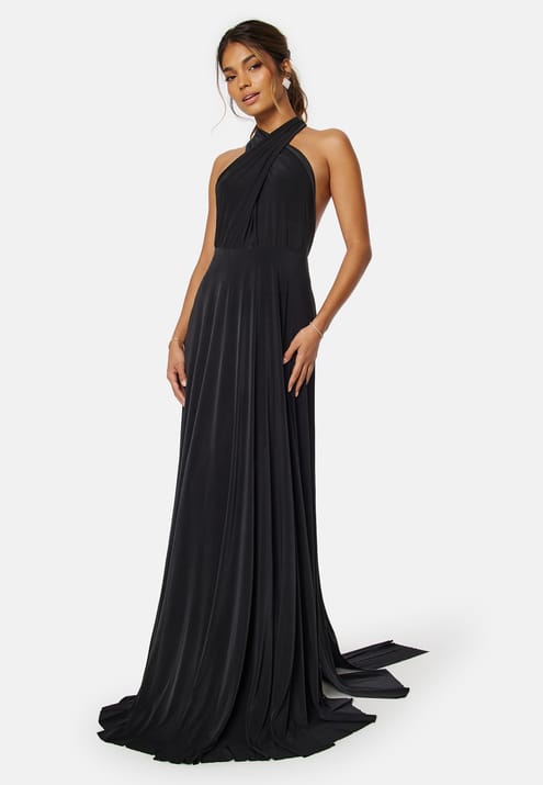 Goddiva Multi Tie Maxi Dress