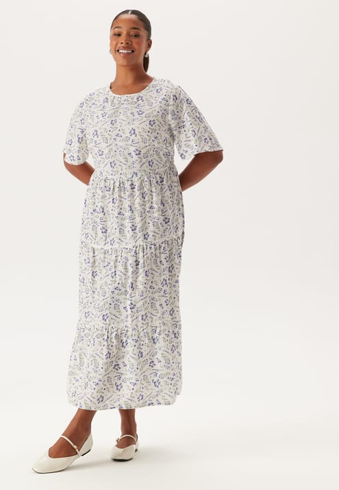 Happy Holly Butterfly Sleeve Viscose Midi Dress