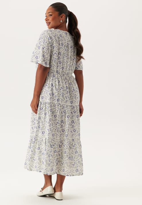 Happy Holly Butterfly Sleeve Viscose Midi Dress