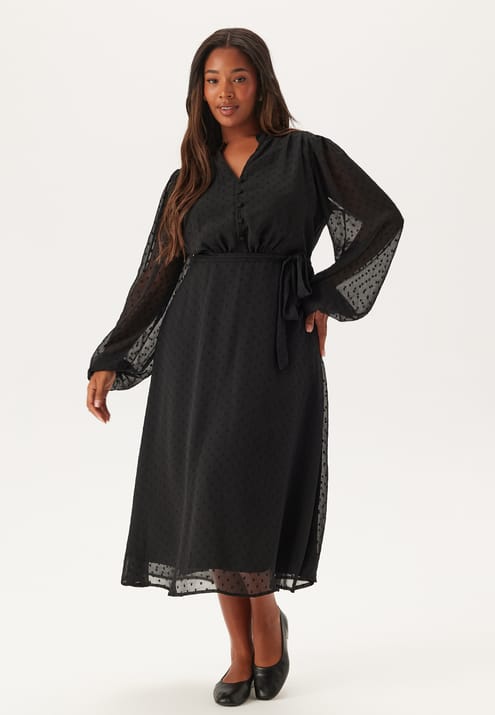 Happy Holly Dotted Button Dress