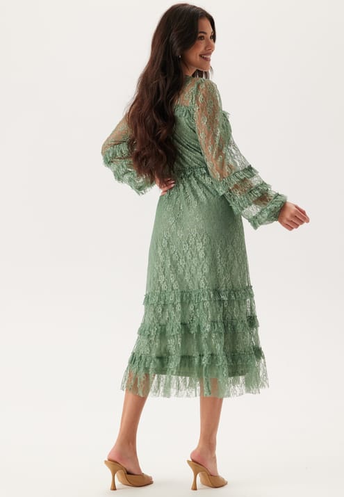 Happy Holly Midi Lace Dress