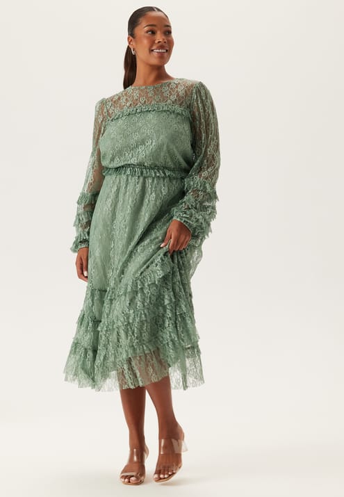 Happy Holly Midi Lace Dress