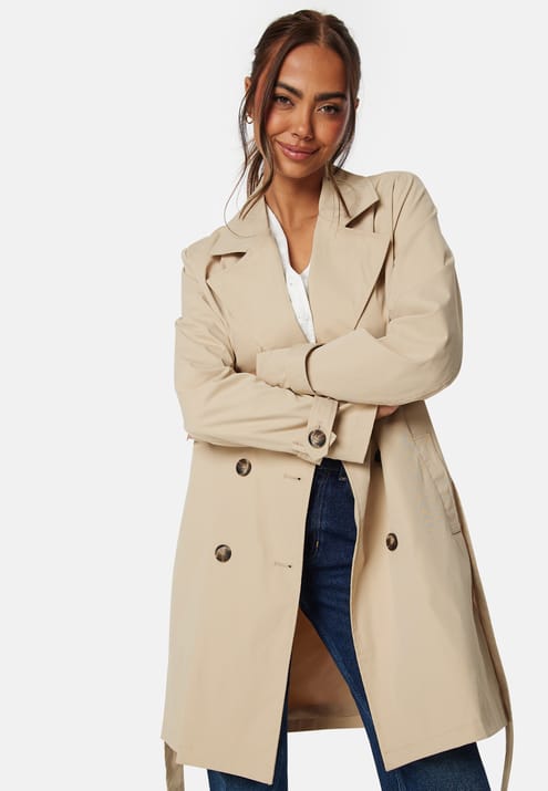 Happy Holly Double Breasted Trenchcoat