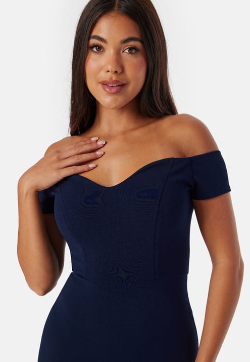 John Zack Off Shoulder High Dress