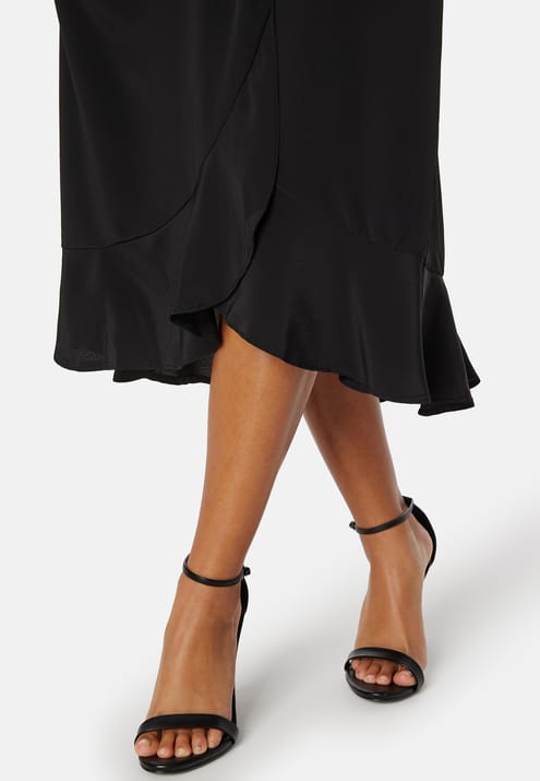 John Zack Short Sleeve Wrap Dress