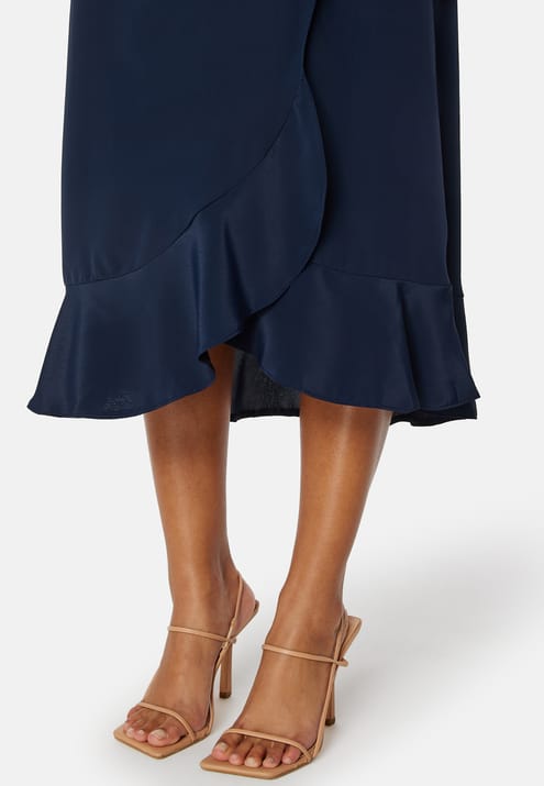 John Zack Short Sleeve Wrap Dress
