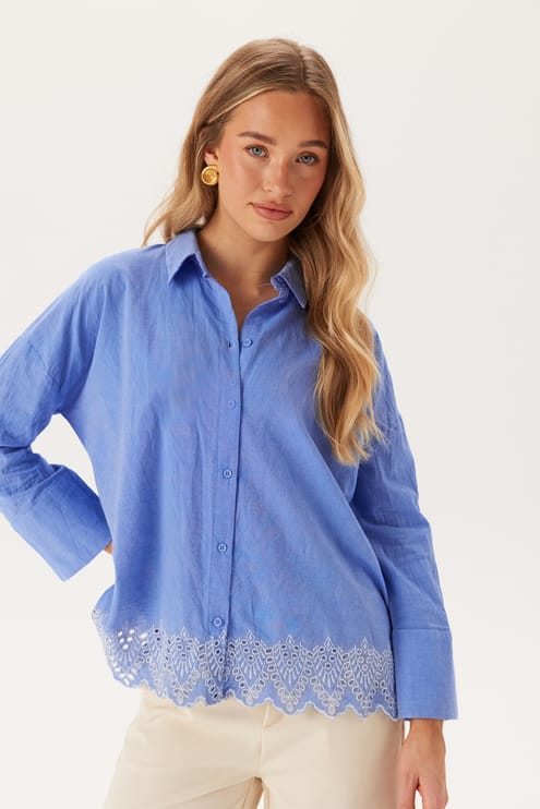 ONLY Onlgraces Tulum Ls Emb Shirt