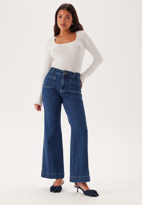 ONLY Onljuicy Hw Wide Pocket Dnm Jeans