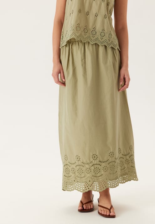 ONLY Onllou Life Emb Long Skirt