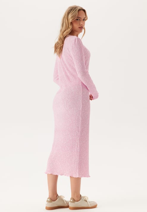 Pieces Pcflora Ls Midi Dress