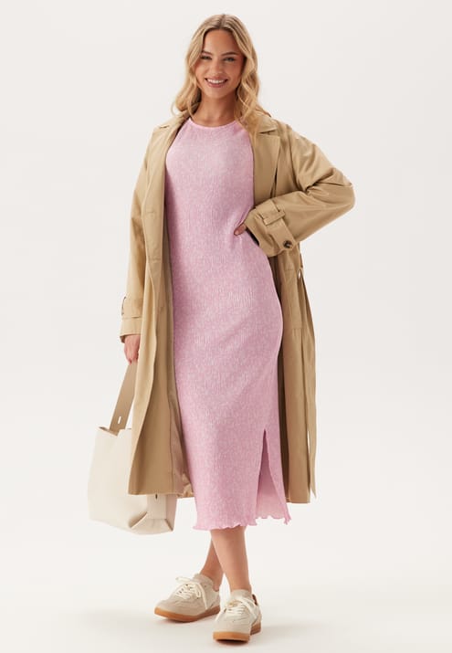 Pieces Pcflora Ls Midi Dress