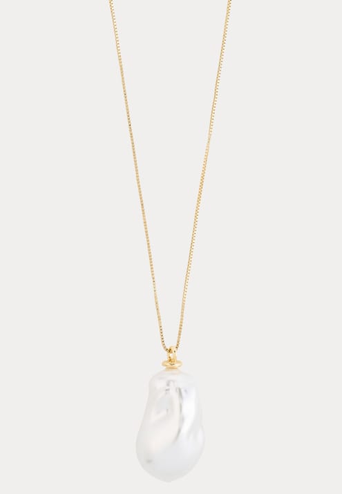 Pilgrim Sky Pearl Necklace Gold-plated