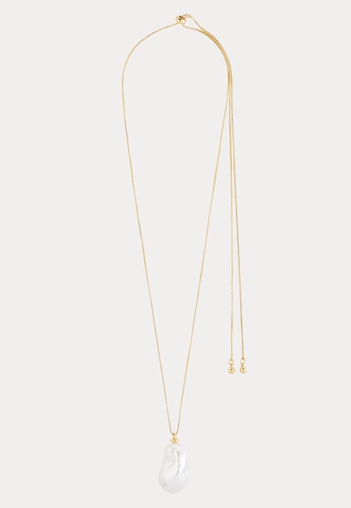 Pilgrim Sky Pearl Necklace Gold-plated