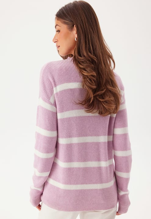 VILA Viril Mockneck L/S Knit Rib Top