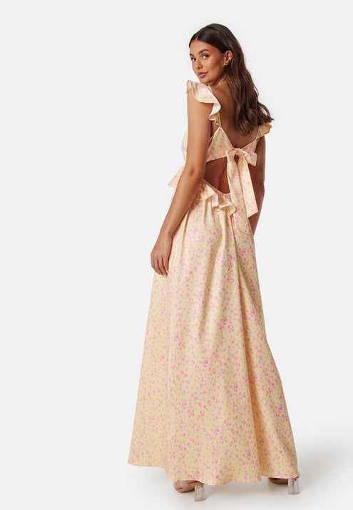 Andrea Norrman X Bubbleroom Andrea Tie Back Maxi Dress